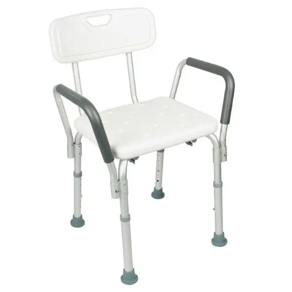 01.37 Shower Chair with Handles and Back Support