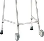 03.19 Lightweight Aluminium Walking Frame With Wheels - Image 2