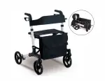 03.02 Rollator Four Wheel With Storage Bag And Seat.