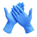 15.05 Blue Nitrile Gloves. 100 Gloves Dispenser Box. Latex-Free. - Image 2