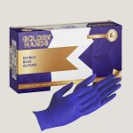 15.06 Nitrile Cool Blue Gloves. Latex-Free. Dispenser Box 100.